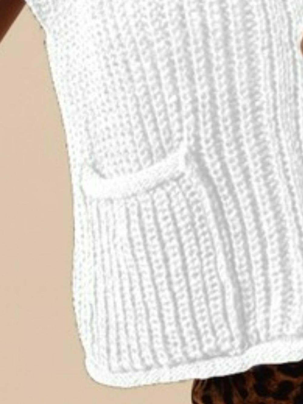 SO ME Big Metal Button Front Sweater Vest - Picture 3 of 4